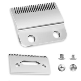 Kaynway Replacement Blades for Wahl Clipper, Stagger Sharp Stainless Steel Blade for Wahl Magic Clip Senior Sterling-4 Super Taper Hair Clipper Model #8148, 8591,8400, 8504,1919 (Silver)