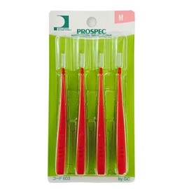 GC Professional Spec Teeth Brush, Curve, Medium, 4 Pieces