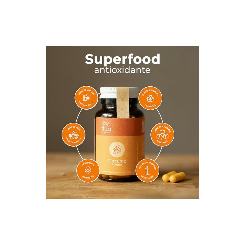 Cúrcuma 500 mg + Pimienta Negra DUO TIBA SALUD