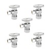 AIRISIN 1/4 Quarter Turn Brass Angle Stop Valve 1/2" NOM
