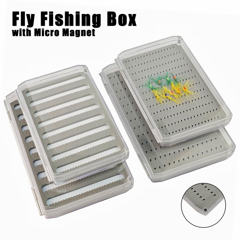 Aventik Deep Clear Fly Fishing Box Magnetic Closure, Fly Tackle
