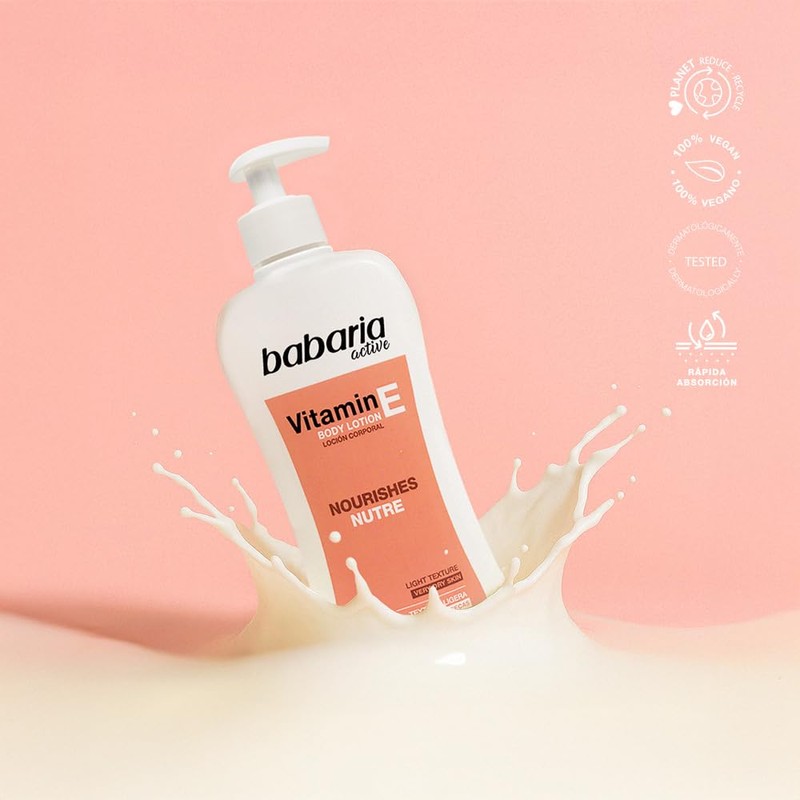 Babaria Körpercreme mit Vitamin E | Body Milk 400 ml