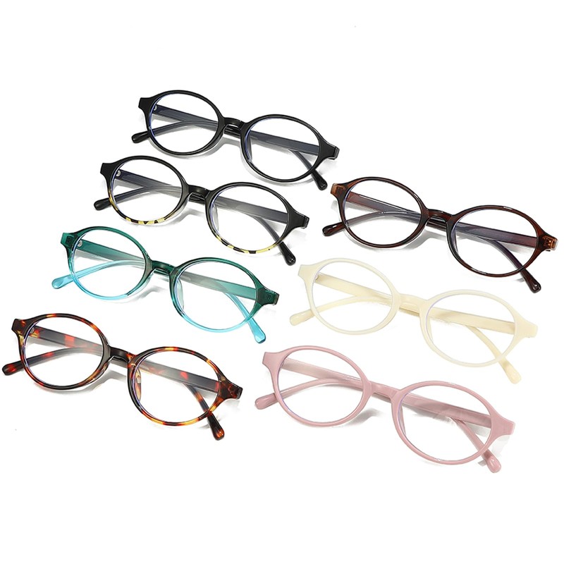 YAMEIZE Ovale Blaulichtfilter Brille für Damen Kleine Ovale Blaulichtfilter Brille