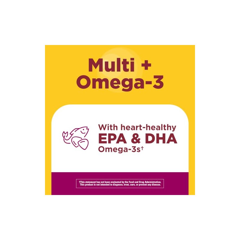 Nature Made Multivitaminas en gomitas para mujer con omega-3, 80