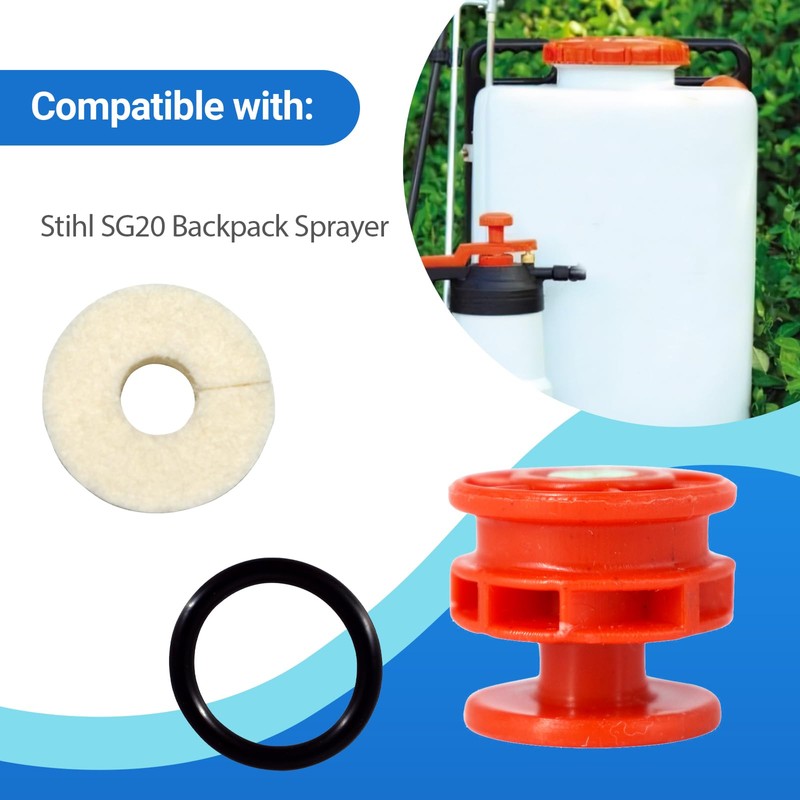CULMKARI Pump Piston Seal Kit Fits for Stihl SG20 Backpack