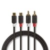 Nedis Stereo Audio Cable 2x R AC Male – 2x