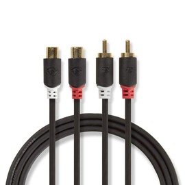 Nedis Stereo Audio Cable 2x R AC Male – 2x RCA Female