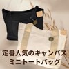 Pokiele Canvas Mini Tote Bag, Lightweight, Freestanding, Divider, For Work
