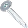Small Parts 1016KWTF Steel Self-Drilling Screw, Zinc Plated Finish, Wafer