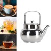 Stainless Steel Teapot with Removable Filter Metal Tea Kettle Coffee