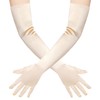 Wobe Long Opera Party 20s Satin Gloves Stretchy Adult Size