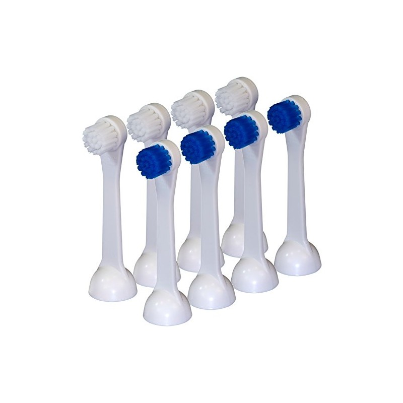 Cybersonic Classic Compact Replacement Brush Heads, 8 Pack, Compatible with