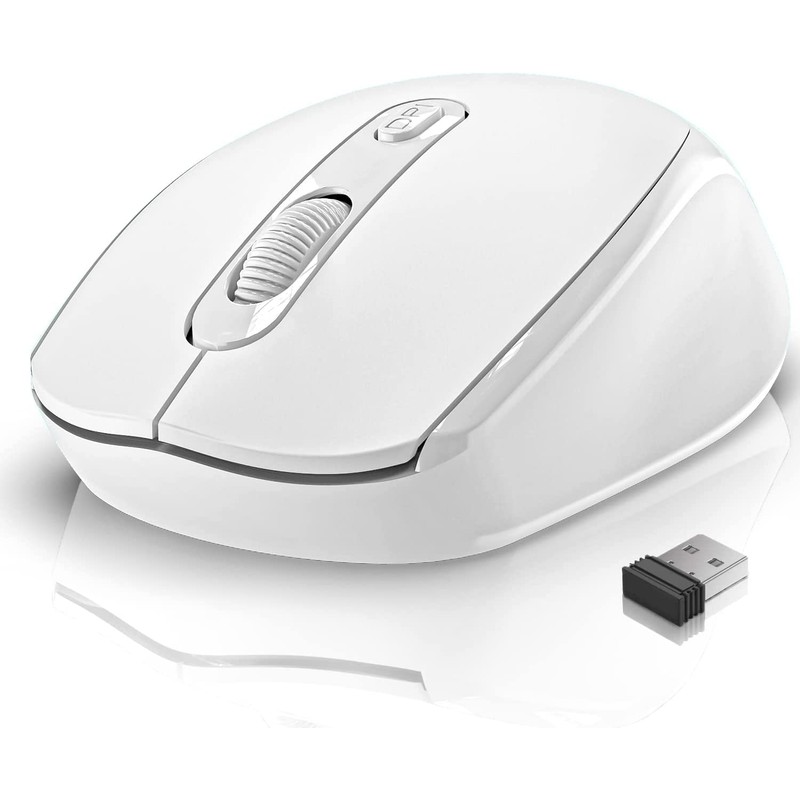Wireless Mouse for Laptop, 2.4G Wireless Ergonomic Optical Cordless Mobile