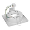 ledscom.de ZOBE II Recessed Ceiling Light, Matt White, Square, 10.7