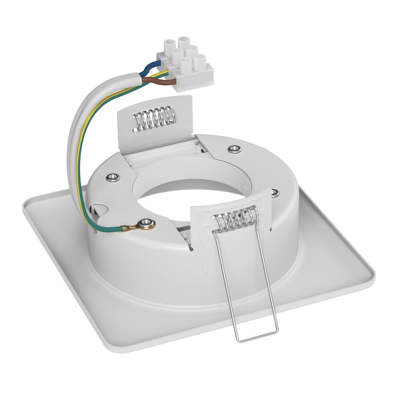 ledscom.de ZOBE II Recessed Ceiling Light, Matt White, Square, 10.7