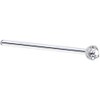 Body Candy Solid Platinum 1.5mm (0.015 cttw) Genuine Diamond Straight