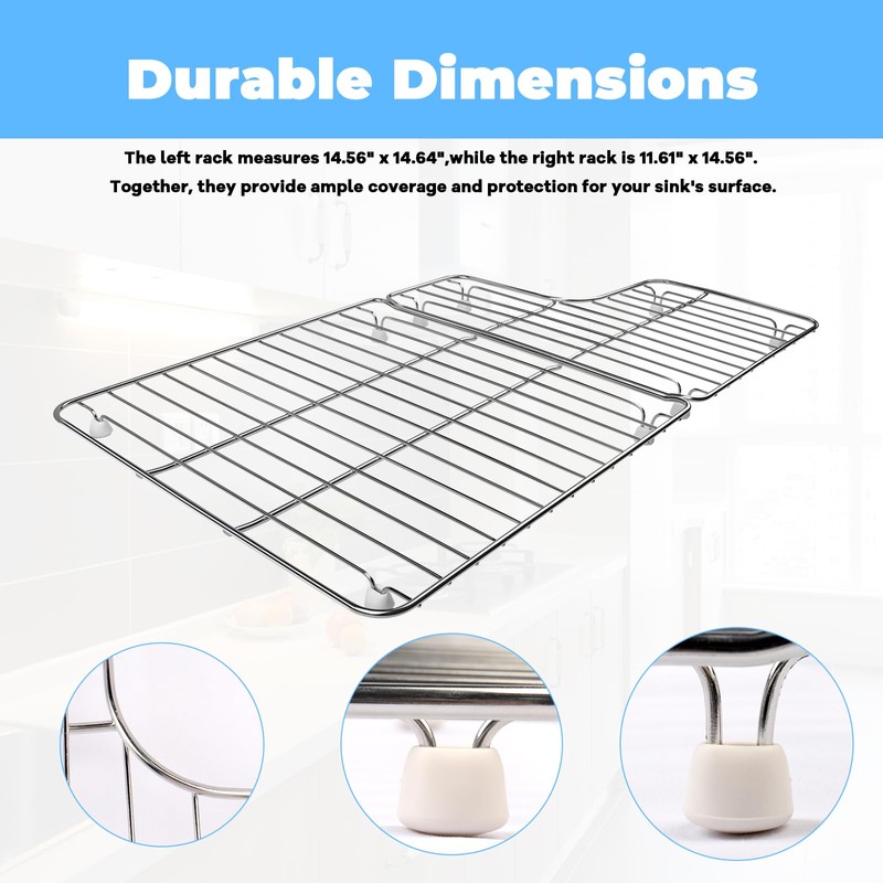 K-6449-ST Stainless Steel Sink Protector Grid (26.18'' x 14.76''), for