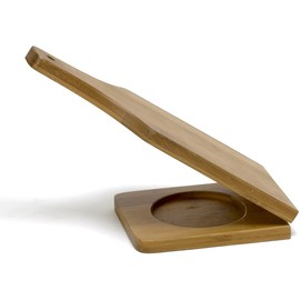 IMUSA USA Traditional Jumbo Bamboo Tostonera/Plantain Masher,Natural