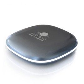 Mavoro LED Lighted Travel Makeup Mirror, Rechargeable, 1x/10x Magnification - Daylight LED, Pocket or Purse Mirror, Small Travel Mirror. Folding Portable Mirror, Touch Sensor, USB (Graphite Grey)