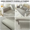 JIAN YA NA Sectional Couch Cover, Funny Chenille Fuzzy Sofa