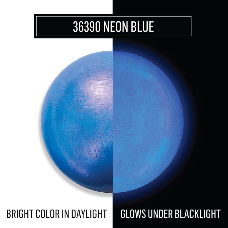 FolkArt, Color Shift Blacklight Acrylic Paint, Neon Blue