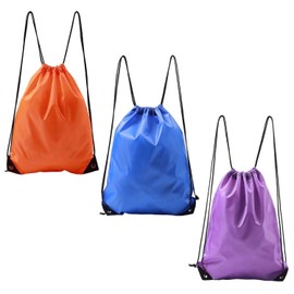FFDHWU 3 Pieces Of Drawstring Pockets, Adjustable Drawstring Backpack, Waterproof Swimming Bag, Fitness Clothing Bag, Travel Storage Bag, Large-Capacity Sports Drawstring Pocket