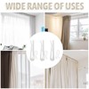 150 Pcs Adjustable Pinch Pleat Curtain Hooks, Plastic Drapery Hooks