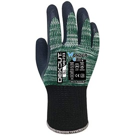 Wondergrip - Dexcut - WG-733 Safety Gloves - HDML Coating - Medium to Heavy Cut Protection - Anti-Wear & Thermal Hazard Protection - High Grip - Durable Latex - Green - Large