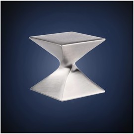 ArtsOnDesk Modern Art Paperweight St206b Stainless Steel Satin Finish Luxury Desktop Home Office Supply Desk Accessory Organizer Holder Holiday Wedding Graduation Corporate Christmas Gift Present.