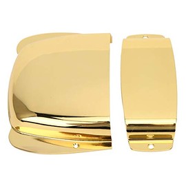 Bass Pickup Cover, Bridge Cover Guitar Bridge Cover for Pickup Bridge for Electric Bass Guitar Pickups & Pickup Covers (Gold)