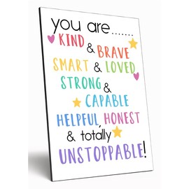 Motivational Wall Art Sign Plaque Inspire Every Day Vibrant Print A4 Wooden Home Décor Uplifting Decoration