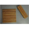 Wooden Shower Mat Rectangular Bath Mat Convenient Non Slip For