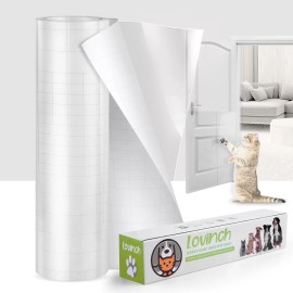 Lovinch [Thicken Vinyl] Anti Cat Scratch Furniture Protector, Single-Sided 160"x12.4"