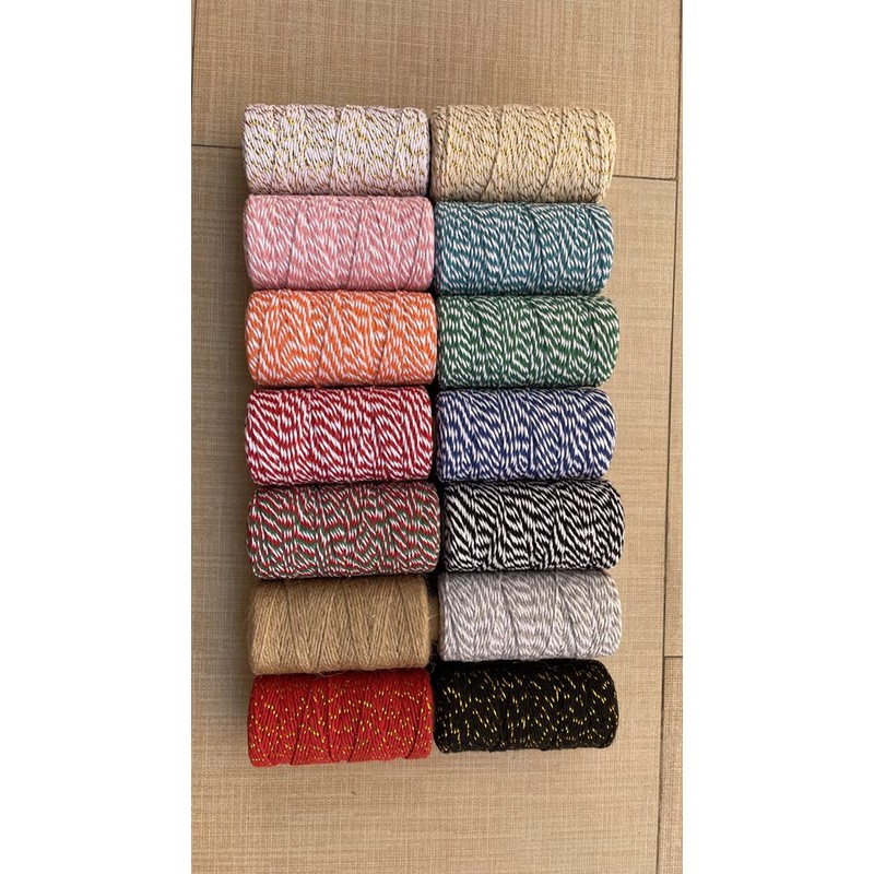 Twine String,328 Feet White Pink Twine Bakers String Craft Making