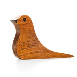 Door Stopper Wooden Hand Carved Wedge Decorative Door Stop for Home and Gifting (Bird Shape)