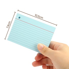 Koogel A7 Lined Index Cards, 400 Pieces Lined Index Cards in Practical Learning Box for On the Go Vocabulary Learning