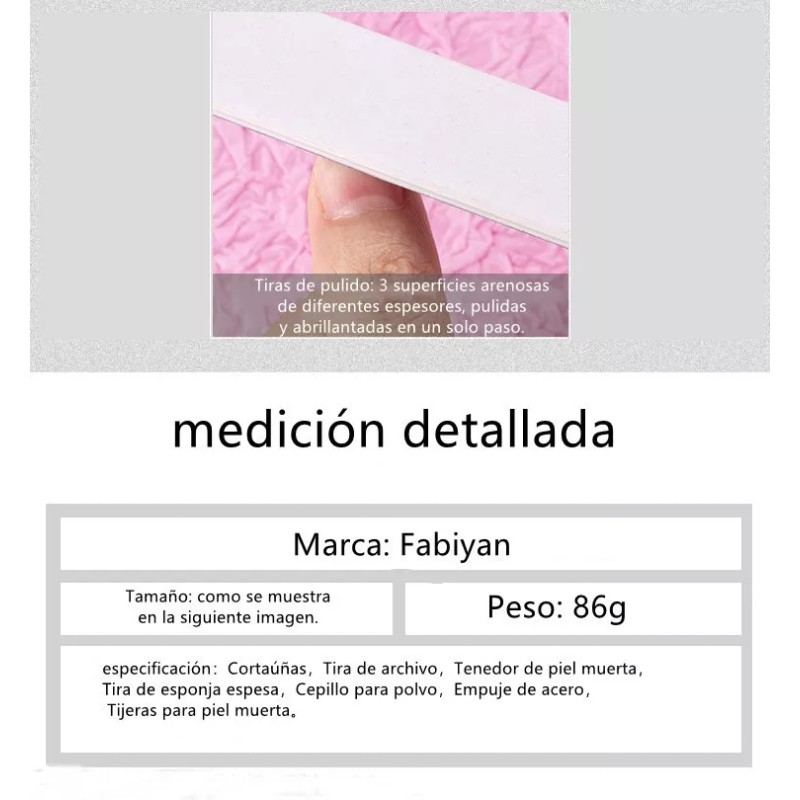 Dolores Kit De Cortauñas Manicure Herramientas De Corrección Uñas