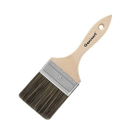 Pincel de pintura de doble grosor de 7,6 cm, para pintar paredes y vallas, mango de madera, para barniz, pasta y gesso