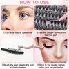 Heyu-Lotus 240 PCS Individual Lashes, 40D Cluster Lashes, D Curl
