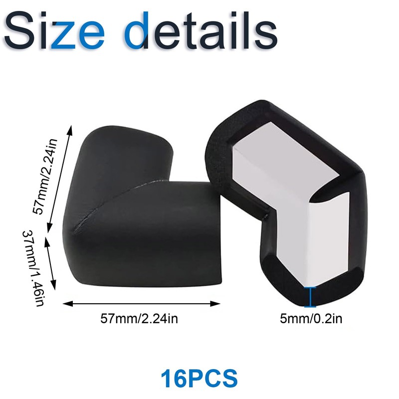 INCREWAY Baby Protection, 12 mm Thick, Black Nitrile Butadiene Rubber,