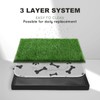 HQ4US 4LEGS Dog Grass Pad with Foldable Dog Litter Box,Extra