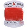 ダルマ 手縫い糸 家庭糸 太口 #20 100m Col.R 赤 5枚セット 01-0120