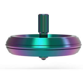 UFO TOps Lake Superior | Metal Spinning Top |  Psychedelic Stainless Steel; 10 min spin