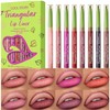 8pcs Nude Lip Liner Makeup Set - Waterproof & Smudge-Proof Matte Pencil, Long-Lasting & Durable, Smooth & Easy Glide, Non-Smudge, Contouring, Filling & Layering (Triangular, 8 Count (Pack of 1))