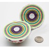 3 INCH LARGE Psychedelic Jawbreaker Candy BIG White Speckled Jawbreaker