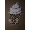 Lil’ Ice Cream Cone Soft Serve Iron on Patch Embellishment