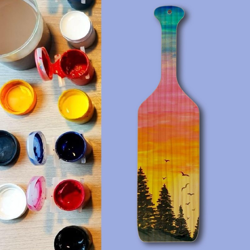 SEHOI 4 PCS 15 Inch Unfinished Wood Paddle, Sorority Paddles,