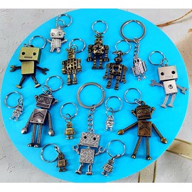 15 Packs Bulk Small Metal Robots for School Summer Holiday Party Favors and End Of Year Students Prizes From Teacher