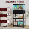 5-10 Gallon Fish Tank Stand with Adjustable Height and Drawer,