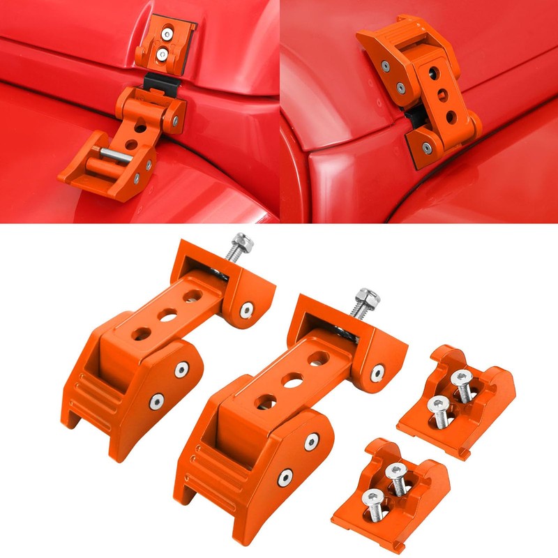 RT-TCZ for Wrangler Hood Latches Catch Kit Compatible with 2007-2025
